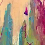 Acrylbild auf Holz Abenteuerliche Wege