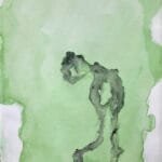 Ein scheuer Ausdruck. Aquarell auf Papier